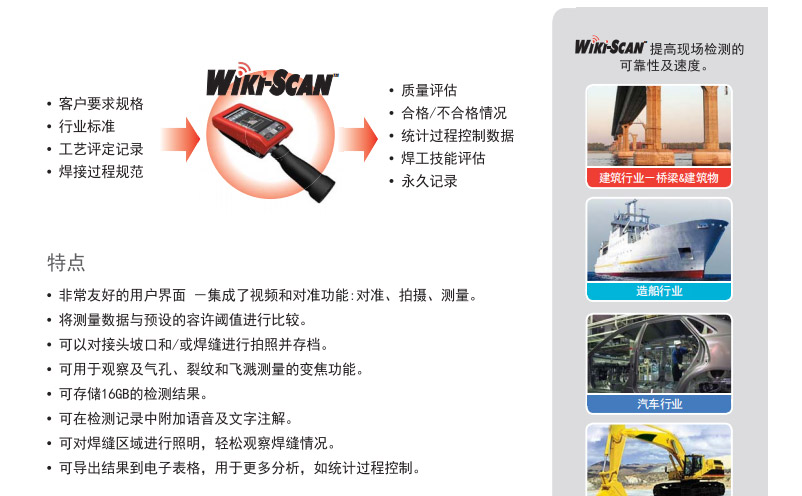 WIKI-SCAN 焊接检测系统-特点及可用行业案例